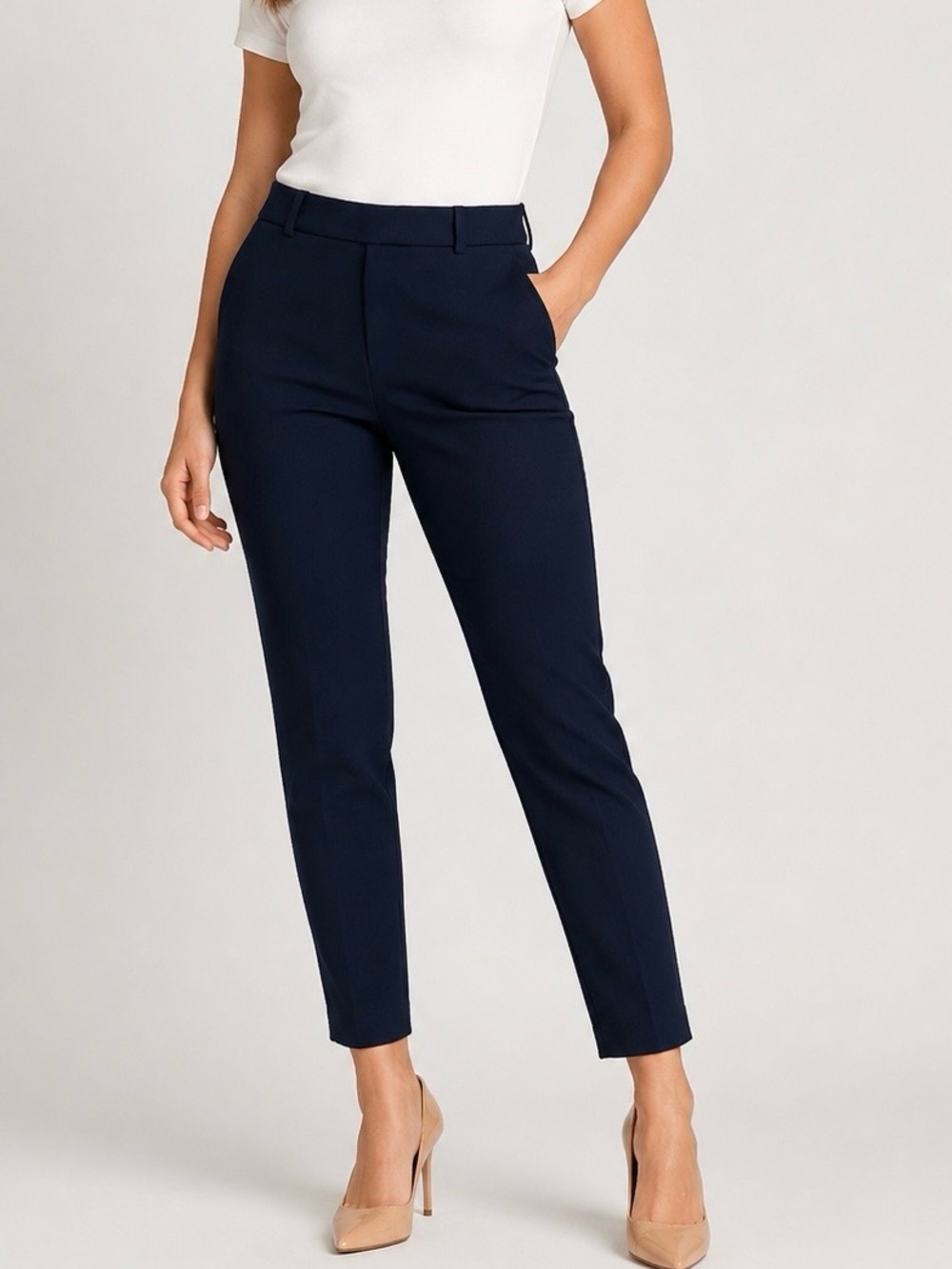 J. Crew Slim Ankle “Minnie” Pants Navy